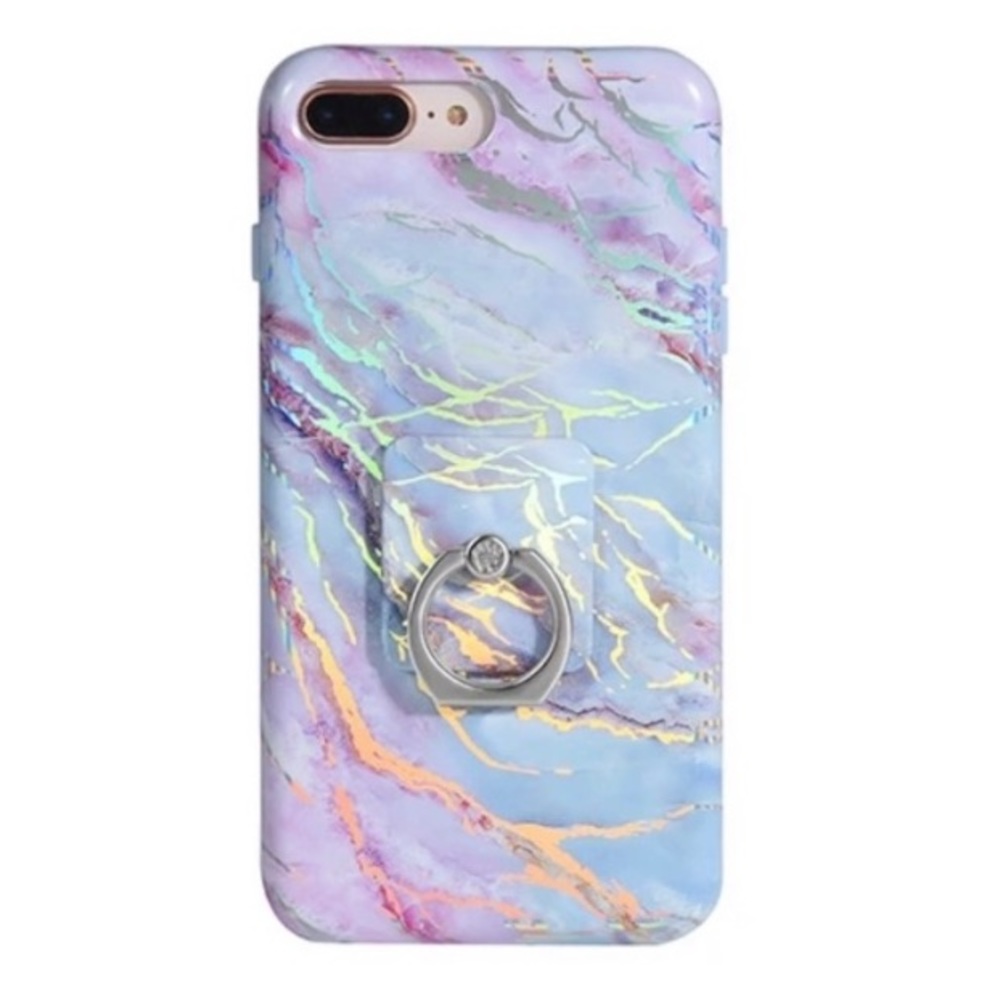 Velvet Caviar marble iPhone 7/8 plus case & grip + bonus glitter case